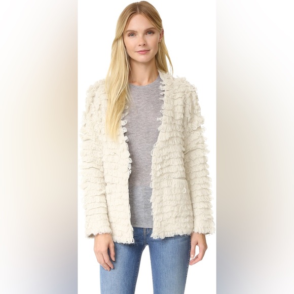 The Great The Short Monster Cardigan in Cream Size 1 - Picture 3 of 11